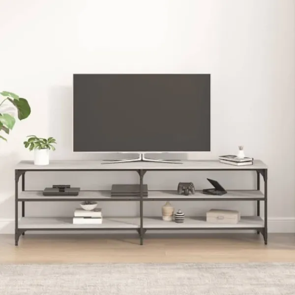 vidaXL Tv-Bänkar>Tv-bänk grå sonoma 160x30x50 cm konstruerat trä