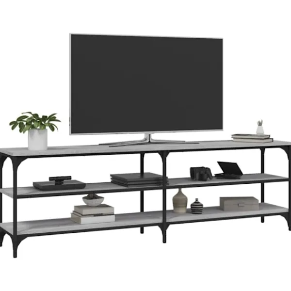 vidaXL Tv-Bänkar>Tv-bänk grå sonoma 160x30x50 cm konstruerat trä