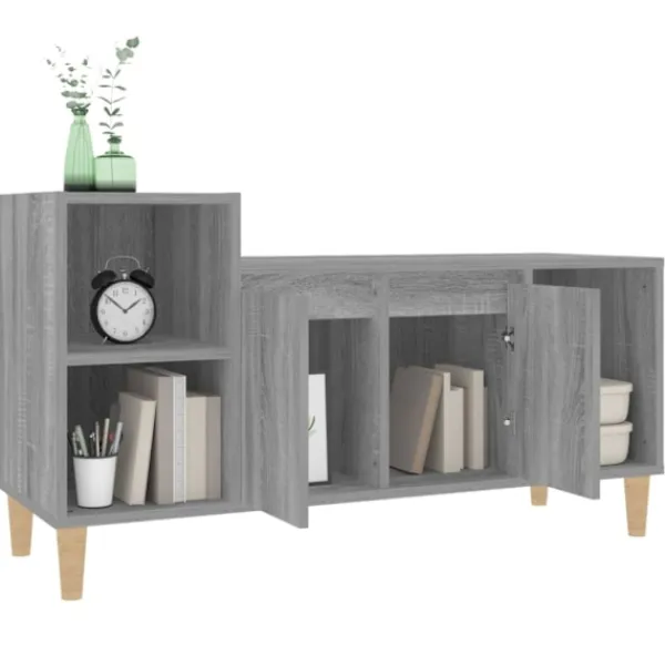 vidaXL Tv-Bänkar>Tv-bänk grå sonoma 100x35x55 cm konstruerat trä