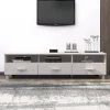 vidaXL Tv-Bänkar>Tv-bänk HAMAR vit 158x40x40 cm massiv furu