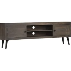 vidaXL Tv-Bänkar>TV-bänk massivt mangoträ 140x30x45 cm