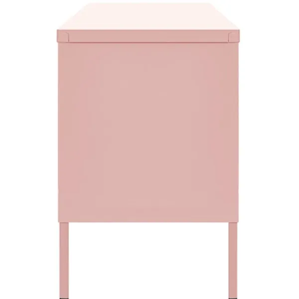 vidaXL Tv-Bänkar>Tv-bänk pink 105x35x50 cm stål