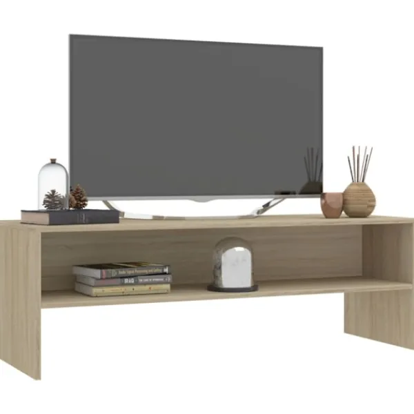 vidaXL Tv-Bänkar>Tv-bänk sonoma-ek 120x40x40 cm konstruerat trä