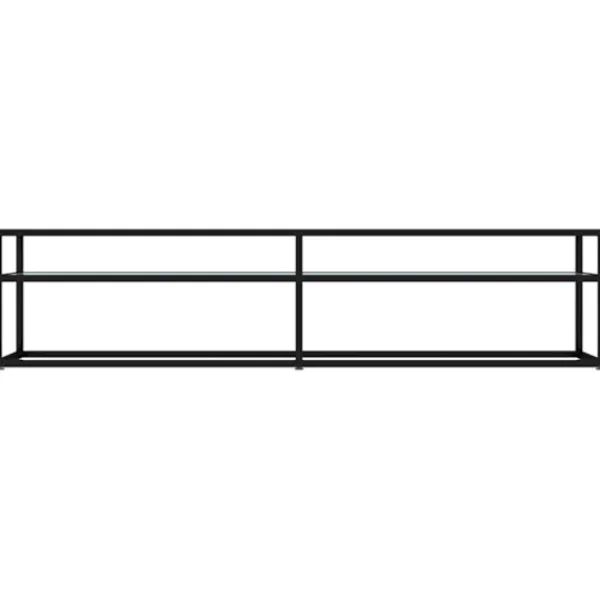vidaXL Tv-Bänkar>Tv-bänk vit marmor 180x40x40,5 cm härdat glas