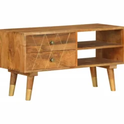 vidaXL Tv-Bänkar>TV-bänk 85x35x47 cm massivt mangoträ