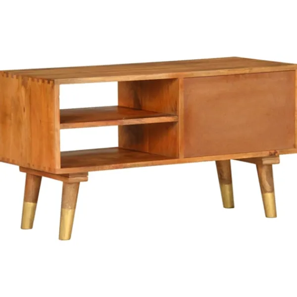 vidaXL Tv-Bänkar>TV-bänk 85x35x47 cm massivt mangoträ