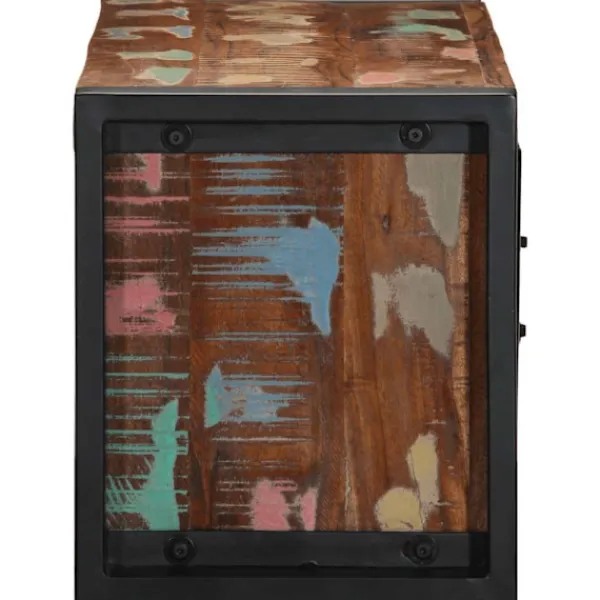 vidaXL Tv-Bänkar>Tv-bänk 80x30x35 cm massivt återvunnet trä