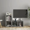 vidaXL Tv-Bänkar>TV-skåp 2 st betonggrå 72x35x36,5 cm konstruerat trä