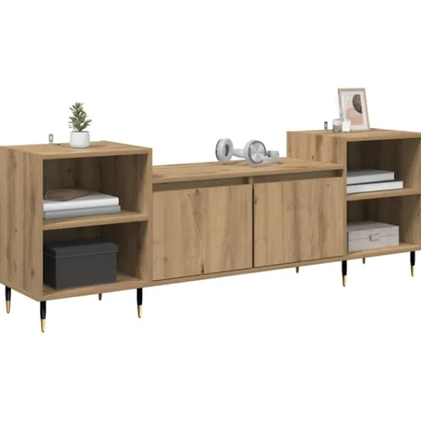vidaXL Tv-Bänkar>TV-skåp Artisan Ek 160 x 35 x 55 cm Konstruerat trä