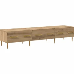 vidaXL Tv-Bänkar>TV-skåp med låda Artisan Ek 150 x 36 x 30 cm Konstruerat trä