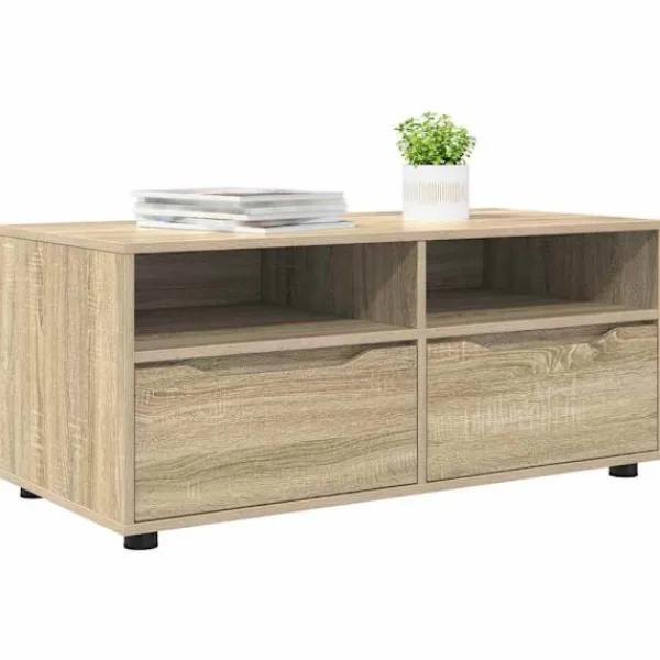 vidaXL Tv-Bänkar>TV-skåp med låda Sonoma-ek 100 x 48 x 43 cm Konstruerat trä