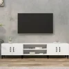 vidaXL Tv-Bänkar>TV-skåp vit 180x31,5x40 cm konstruerat trä