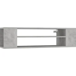 vidaXL Tv-Bänkar>TV-väggskåp betonggrå 100x30x26,5 cm konstruerat trä