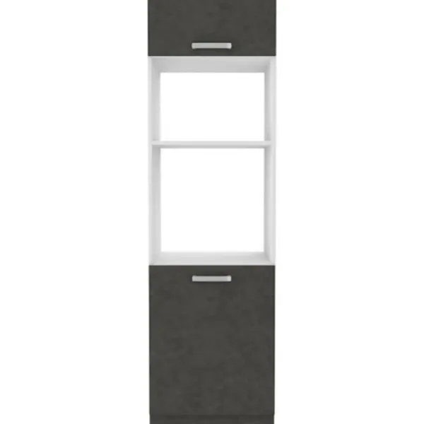 Skåp>Ugnspelarskåp med 2 gångjärnsdörrar - - L 60 x D 57 x H 210 cm - LASSEN