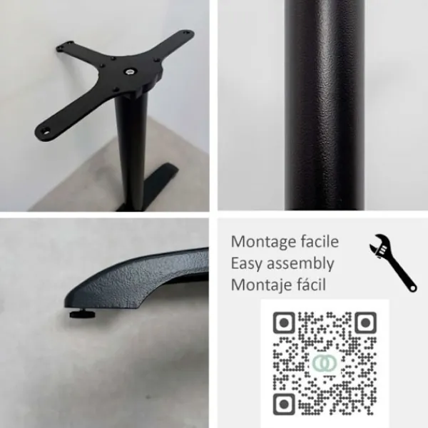 Matbord>Underrede för rektangulärt bord, Bazila modell