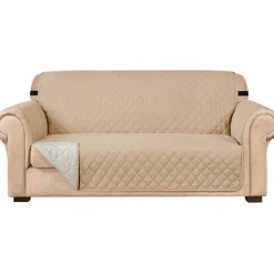 Soffor>Universellt överdrag för 3-sits soffa - Husdjursvänlig matta - Minimalistisk - Husdjurssäker - Modern design