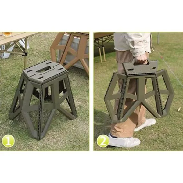 HEET Pallar>Utomhus bärbar hopfällbar pall Högt bärande handtagsdesign L1