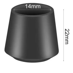 Stolar>VABNEER stolsbenskydd, 16-pack silikonstolsbensöverdrag, runda bord och stolsfotskydd för trägolv (15 mm-16 mm,