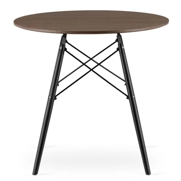 Valora Matbord>KOVA Runt Bord Mörk Ask MDF 80cm