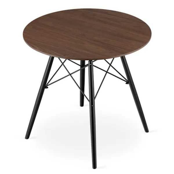 Valora Matbord>KOVA Runt Bord Mörk Ask MDF 80cm