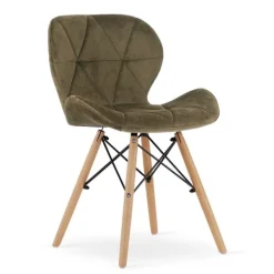Valora Fåtöljer>WAKO Sammetsfåtölj - Modern Ergonomisk Design, Brun x 2