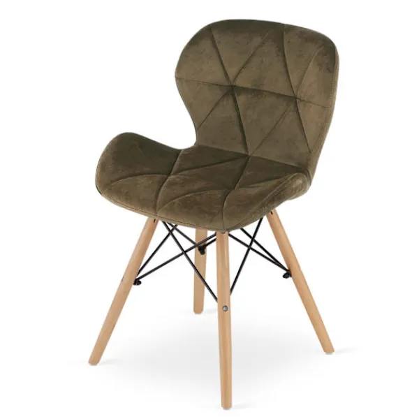 Valora Fåtöljer>WAKO Sammetsfåtölj - Modern Ergonomisk Design, Brun x 2