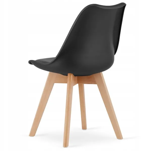Valora Matgrupper>YURO Rektangulärt bordsset med 4 RIXK svarta stolar 120x80 cm