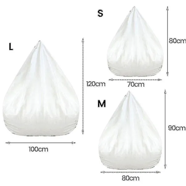 Sittsäckar>Vattentät Innerfodral för Lazy Bean Bag Sofa, Utan Fyllning - Storlek 100x120 cm