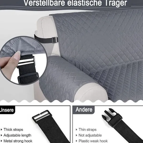 Soffor>Vattentät sofföverdrag, sofföverdrag, halkfri, halkfri sofföverdrag, anti-husdjur, katt, hund, sofföverdrag, sofföverdrag