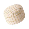 Sittpuffar>Överdrag för ottoman puff, sittkub för golvkudde, dekorativ puff för sovrum och barnrum, beige pufföverdrag för heminredning