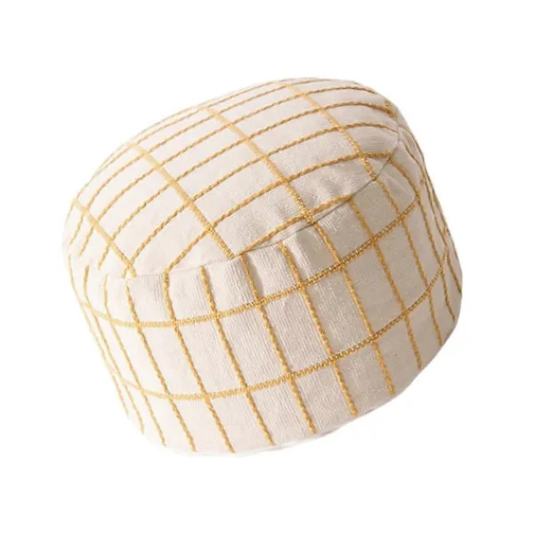 Sittpuffar>Överdrag för ottoman puff, sittkub för golvkudde, dekorativ puff för sovrum och barnrum, beige pufföverdrag för heminredning