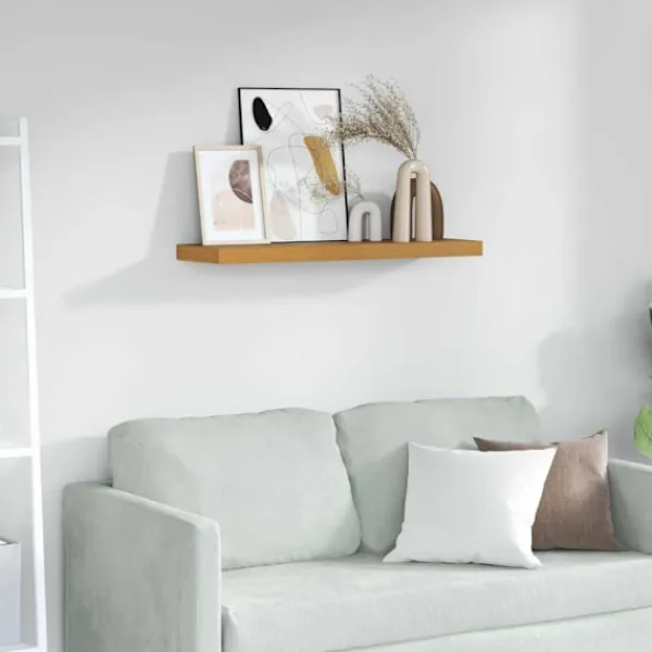 vidaXL Hyllor>Vägg hylla Väggmonterad Beige 90 x 23,5 x 4 cm Konstruerat trä