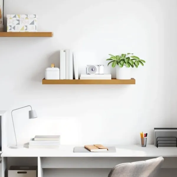 vidaXL Hyllor>Vägg hylla Väggmonterad Beige 90 x 23,5 x 4 cm Konstruerat trä