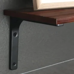 Hyllor>Vägghyllfäste, 4 st Metallfäste 200 mm x 150 mm Kraftigt Hyllfäste Väggmonterat för Industriellt Kök Väggdekor Radiator Väggmontering (B