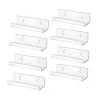 Hyllor>Väggmonterad hylla för vinylskivor i klar vinyl, 8-pack, akrylskivhållare för display{FY}