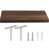 Hyllor>Väggmonterade förvaringshyllor Flytande hylla Trä Förvaringsställ Display Organizer för hemvardagsrum30x14x2cm