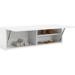vidaXL Skåp>Väggskåp för badrum vit 100x25x30 cm konstruerat trä