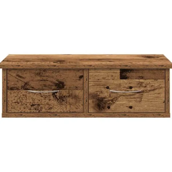 vidaXL Tv-Bänkar>Väggskåp gammalt trä 60x26x18,5 cm konstruerat trä