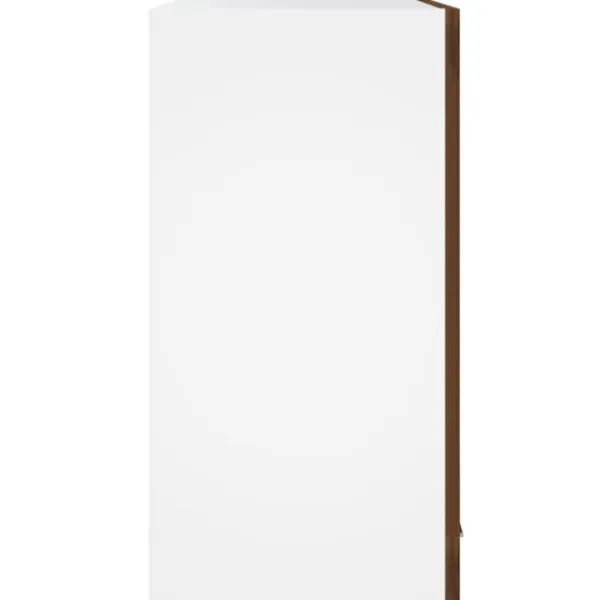 vidaXL Skåp>Väggskåp glas “Lyon” brun ek 60x31x60 cm konstruerat trä