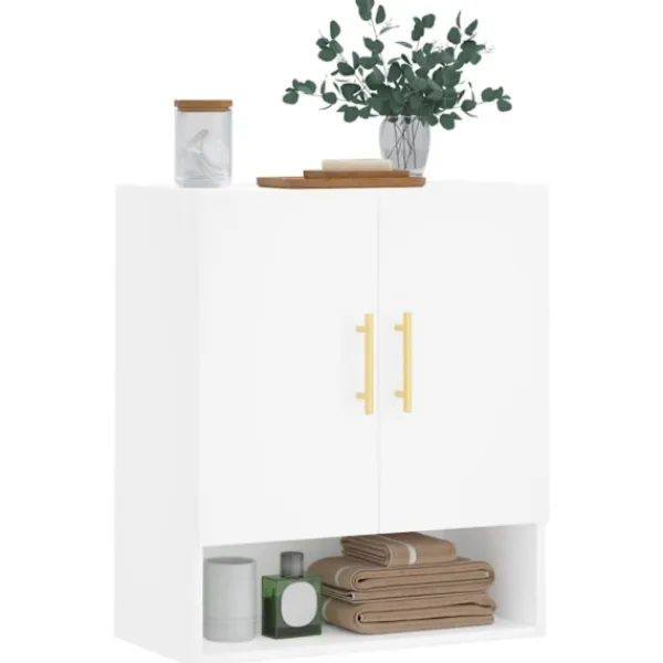 vidaXL Skåp>Väggskåp vit 60x31x70 cm konstruerat trä