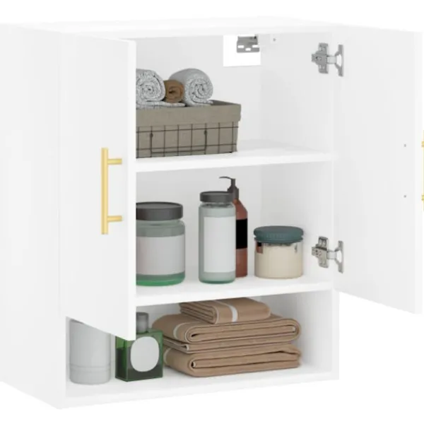 vidaXL Skåp>Väggskåp vit 60x31x70 cm konstruerat trä