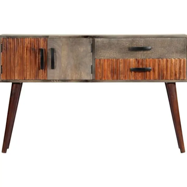 vidaXL Sideboards>Avlastningsbord 120x35x75 cm massivt grovt mangoträ