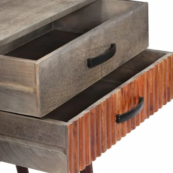 vidaXL Sideboards>Avlastningsbord 120x35x75 cm massivt grovt mangoträ