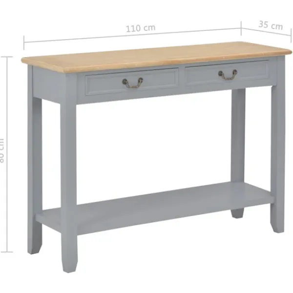 vidaXL Sideboards>Avlastningsbord 110x35x80 cm trä
