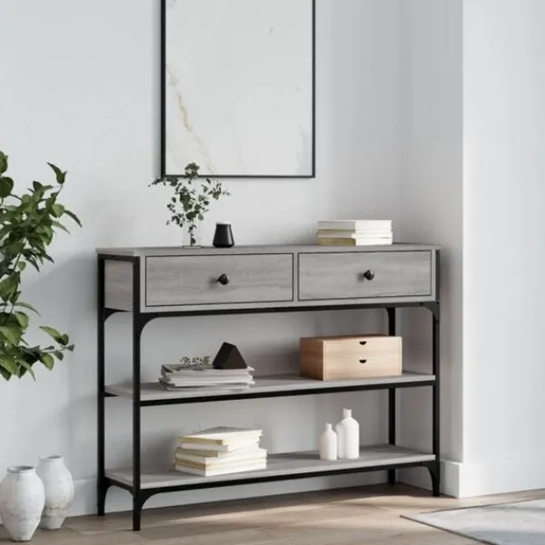 vidaXL Småbord>Avlastningsbord sonoma 100x25x75 cm konstruerat trä