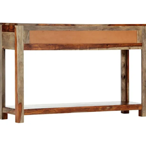 vidaXL Sideboards>Avlastningsbord med 3 lådor 120x30x75 cm massivt sheshamträ