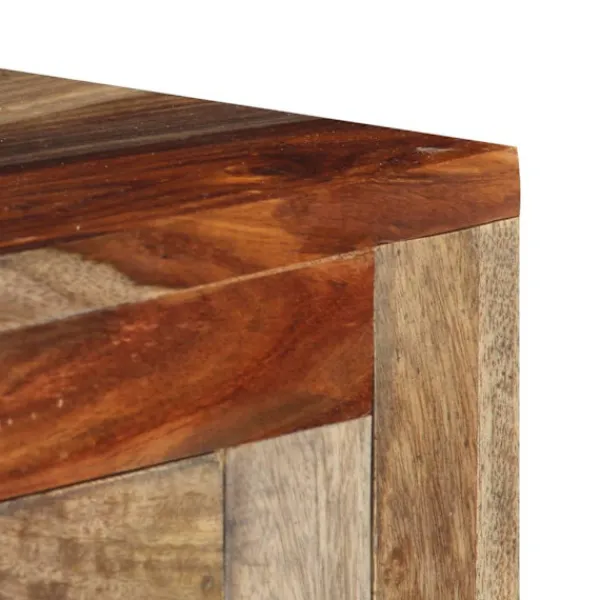 vidaXL Sideboards>Avlastningsbord med 3 lådor 120x30x75 cm massivt sheshamträ