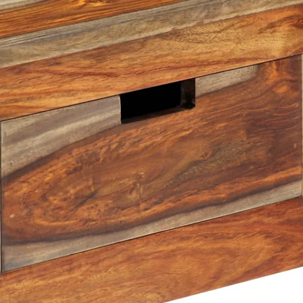 vidaXL Sideboards>Avlastningsbord med 3 lådor 120x30x75 cm massivt sheshamträ