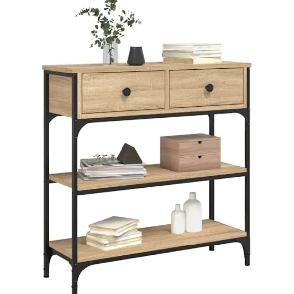 vidaXL Småbord>Avlastningsbord sonoma-ek 72,5x25x75 cm konstruerat trä