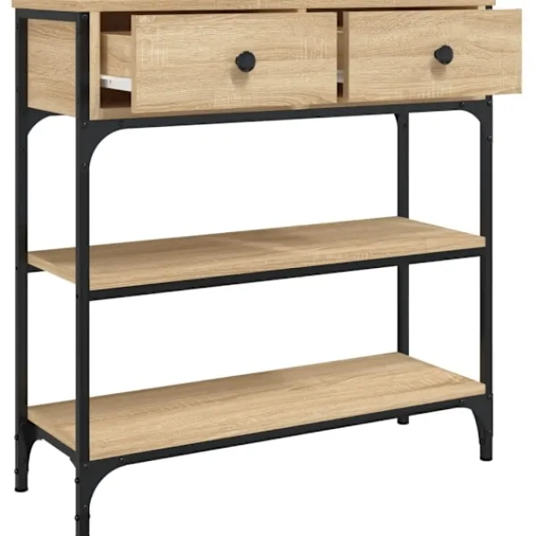 vidaXL Småbord>Avlastningsbord sonoma-ek 72,5x25x75 cm konstruerat trä